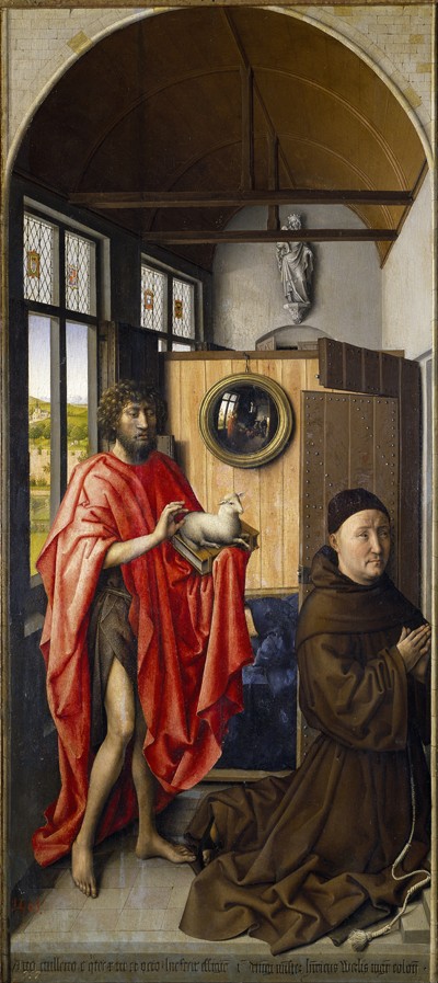 Saint John the Baptist and the Franciscan Heinrich von Werl od Robert Campin