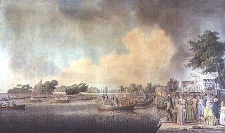 The Rowing Match at Richmond od Robert Cleveley