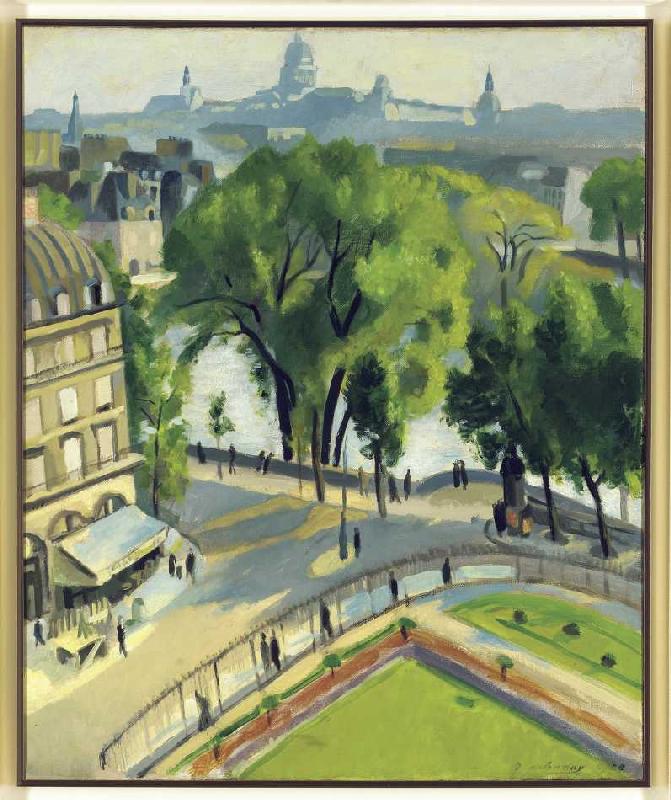 Ansicht des Quai du Louvre od Robert Delaunay