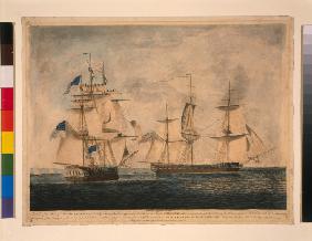 HMS Shannon captures USS Chesapeake, 1 June 1813