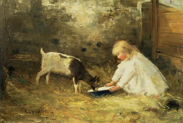 The Kid (oil on canvas) od Robert Gemmel Hutchison