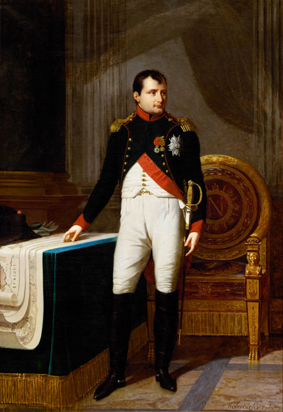 Portrait of Napoleon Bonaparte (1769-1821) 1809 od Robert Lefevre