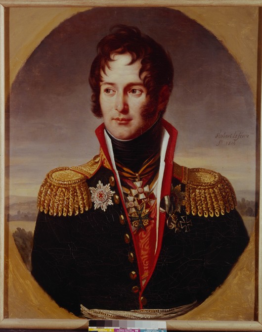 Portrait of Pyotr Alexandrovich Chicherin (1778-1848) od Robert Lefevre