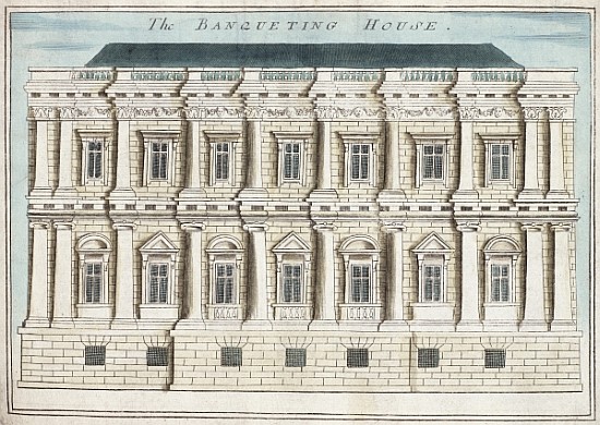 Banqueting House, Whitehall, from ''A Book of the Prospects of the Remarkable Places in and about th od Robert Morden