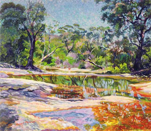 Wirreanda Creek, New South Wales, Australia (oil on canvas)  od Robert  Tyndall
