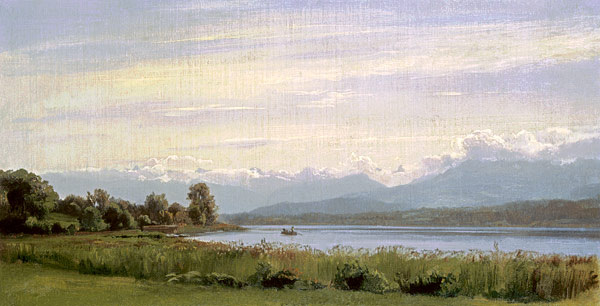 A mountainous lake landscape od Robert Zünd