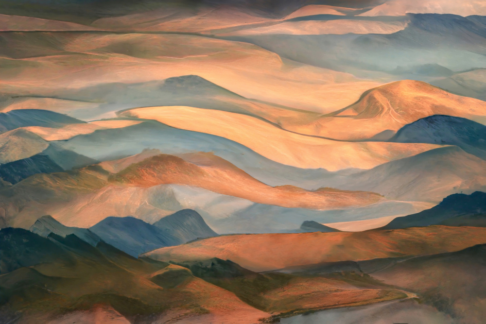 Sunset along the ridge od Robin Wechsler