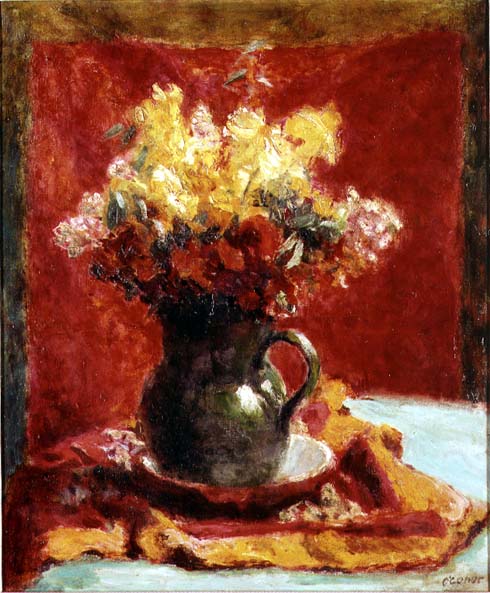 Green Jug with Flowers (oil on canvas)  od Roderic O'Conor