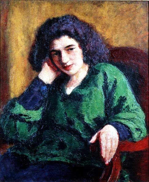 Portrait of Renee Honta, c.1920  od Roderic O'Conor