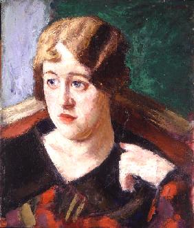 Head of an Irish Girl (oil on canvas) 