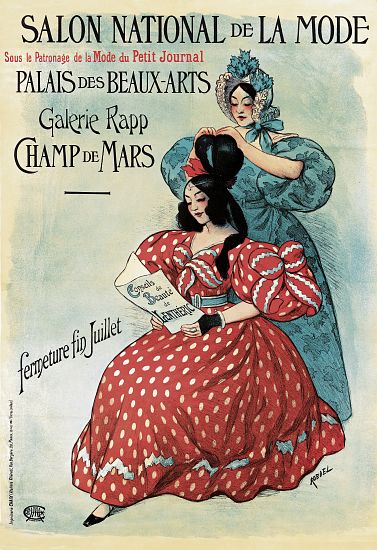 Poster advertising the 'Salon National de la Mode' od Roedel