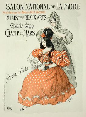 Reproduction of a poster advertising the 'Salon National de la Mode', Rapp Gallery, Paris