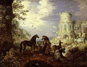 Animals listen to the game of Orpheus '.