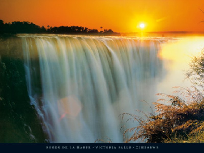 Victoria Falls, Zimbabwe od Rog De la harpe