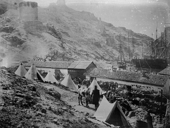 The Port at Balaklava during the Crimean War, c.1855 od Roger Fenton