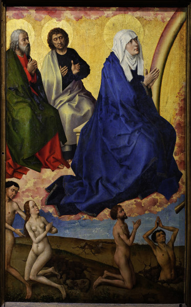 R. van der Weyden, Virgin and apostles od Rogier van der Weyden