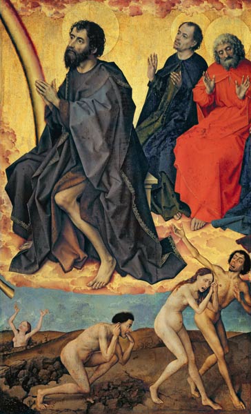 The Damned on their way to Hell and the Heavenly realm of Saints, from the Last Judgement od Rogier van der Weyden