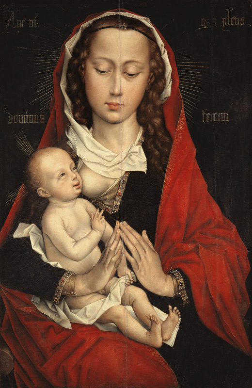 The virgin with the child. od Rogier van der Weyden