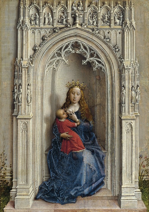 The Virgin and Child enthroned od Rogier van der Weyden