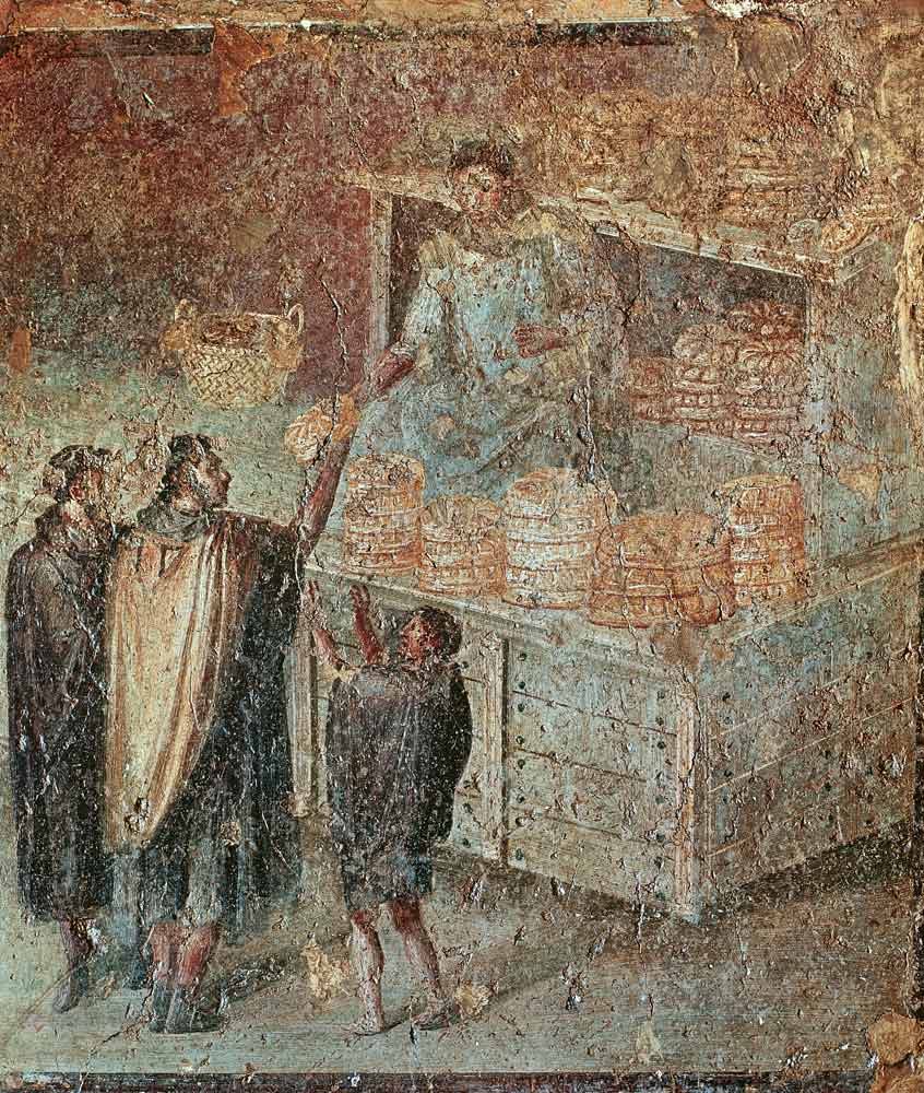 The Baker's Shop, from the 'Casa del Panettiere' (House of the Baker) in Pompeii od Roman