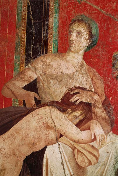 Woman Comforting the Initiate, South Wall, Oecus 5 od Roman