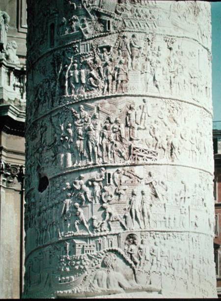 The Battle against the Dacians, detail from Trajan's Column od Roman