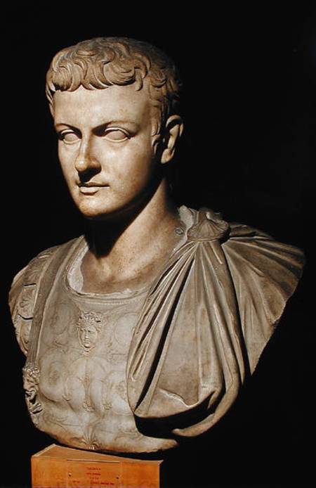 Bust of Caligula (12-41) od Roman