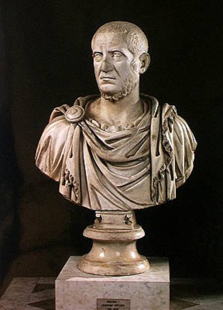 Bust of Marcus Claudius Tacitus (c.200-276) or Marcus Opelius Macrinus (164-218) od Roman