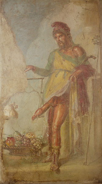 Priapus, from the Casa dei Vettii (House of the Vettii) od Roman