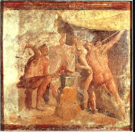 The Forge of Vulcan, from House VII, Pompeii od Roman