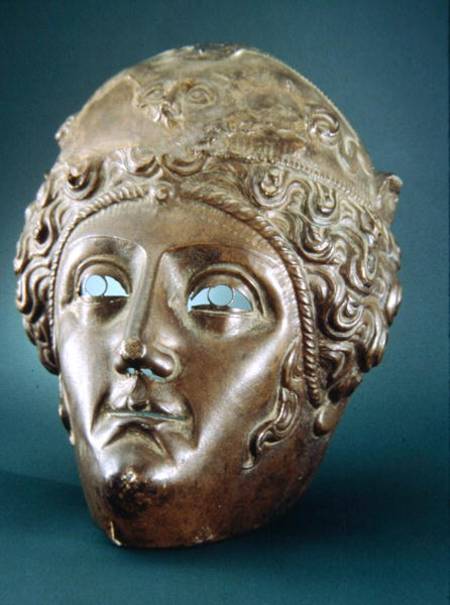 Parade mask worn by soldiers representing Amazons od Roman