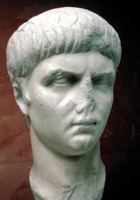 Portrait of Nero (AD 37-68) od Roman