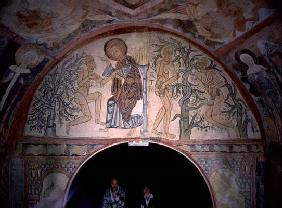 Adam and Eve, from a re-constructed Roman chapel (fresco)