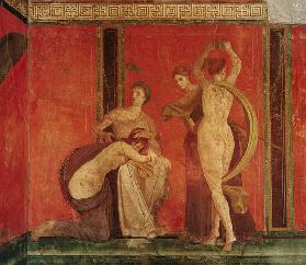 Scourged Woman and Dancer with Cymbals, South Wall, Oecus 5