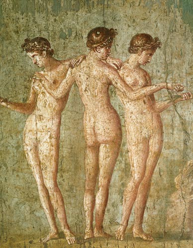 Three Graces, from Pompeii od Roman