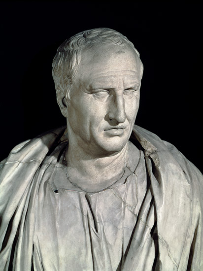 Bust of Marcus Tullius Cicero (106-43 BC)  (detail of 168173) od Roman