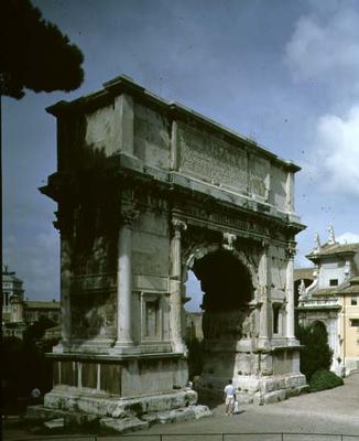 The Arch of Titus, to commemorate the Emperor's Sack of Jerusalem in 70 AD, 81 AD (photo) od Roman 1st century AD