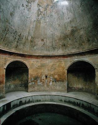 View of the interior of the frigidarium at the Thermae of the Forum (photo) od Roman 1st century AD