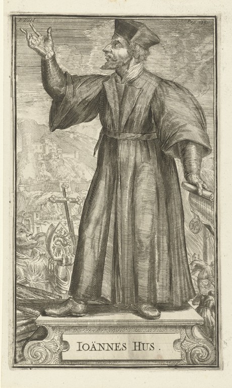 Portrait of John Hus od Romeyn de Hooghe