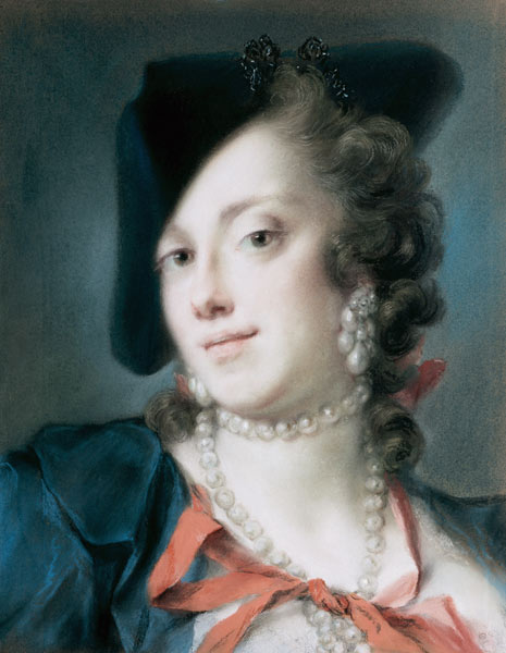A Venetian Lady from the House of Barbarigo (Caterina Sagredo Barbarigo) od Rosalba Giovanna Carriera