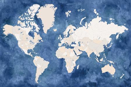 Hudson world map