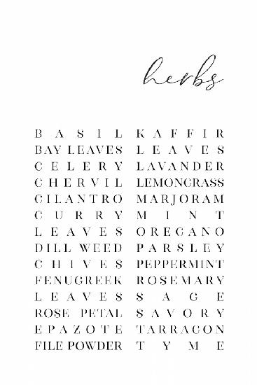 List of herbs