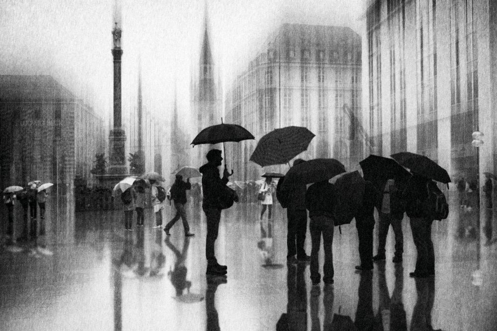 rain in Munich od Roswitha Schleicher-Schwarz