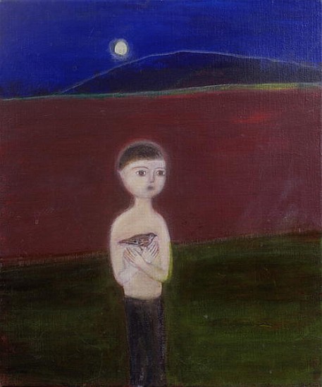Boy in the Moonlight, 2002 acrylic on canvas)  od Roya  Salari