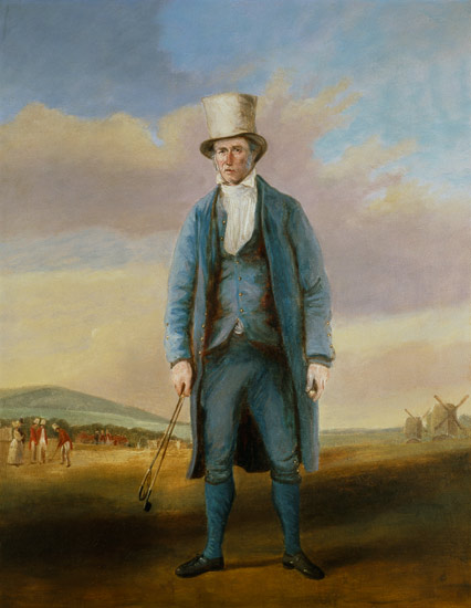 `Old Alick`, Alick Brotherton (1756-1840) the Holemaker of Royal Blackheath Golf Club od R.S.E Gallen