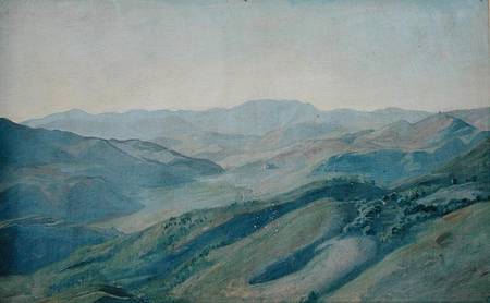 View of the countryside in the Tyrol od Rudolf Friedrich Wasmann