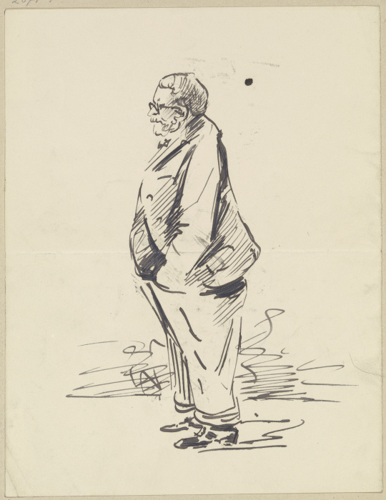 Profile of an elderly man od Rudolf Gudden