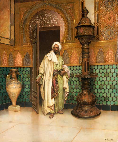 Araber in einem Palast. od Rudolph Ernst
