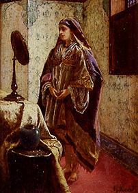 Arab in front of the mirror od Rudolph Ernst