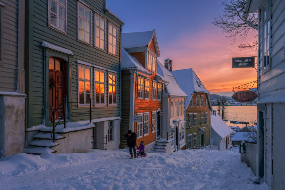 Winter in the city od Rune Askeland